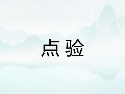 点验