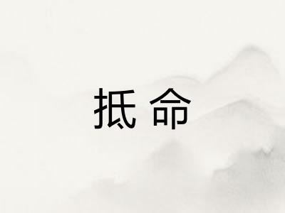 抵命