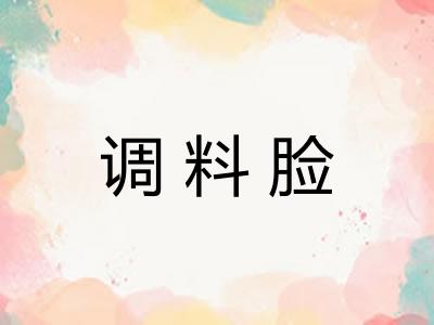 调料脸