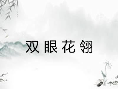 双眼花翎