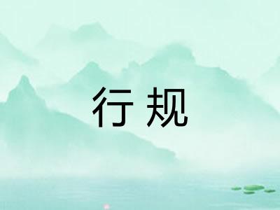 行规