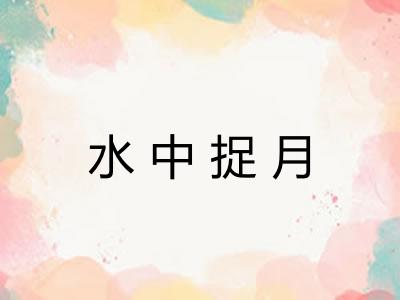 水中捉月