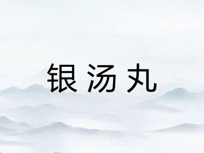 银汤丸