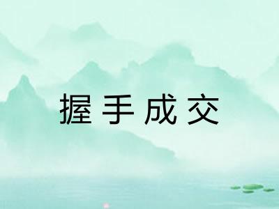 握手成交