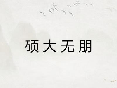 硕大无朋
