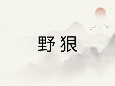 野狠