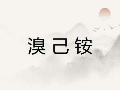 溴己铵