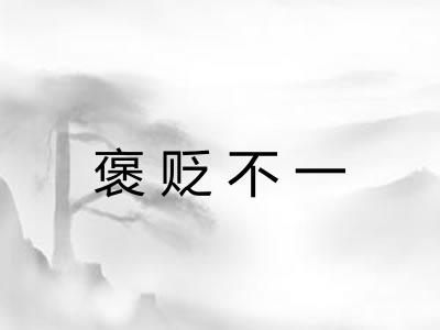 褒贬不一