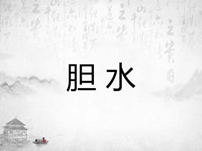 胆水