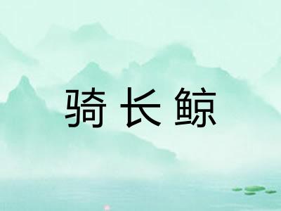 骑长鲸
