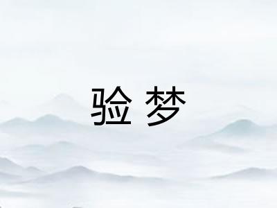 验梦