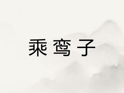 乘鸾子