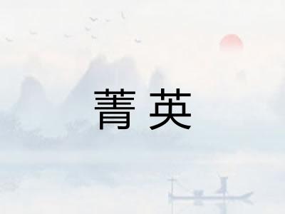 菁英