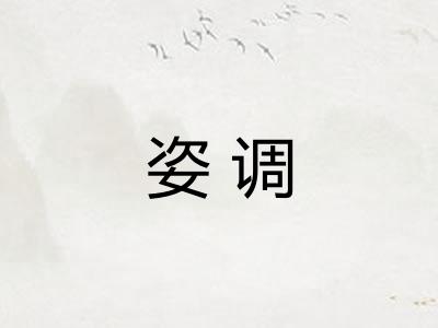 姿调