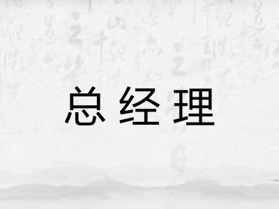 总经理