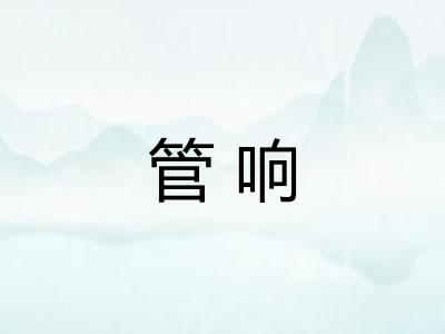 管响