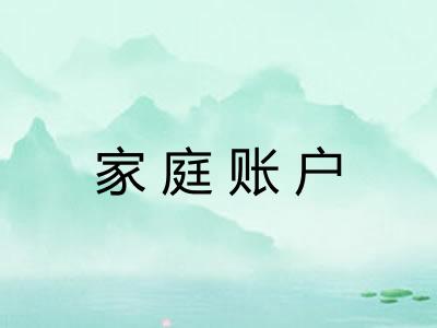 家庭账户