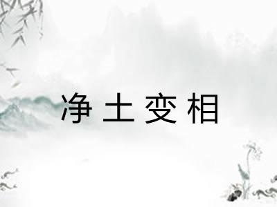 净土变相