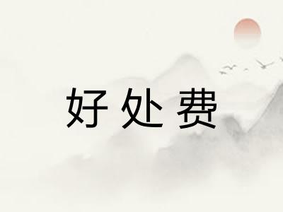 好处费