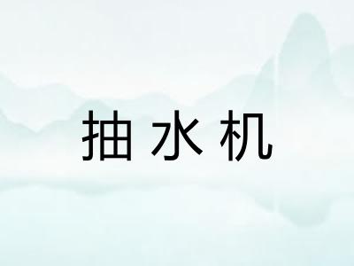 抽水机