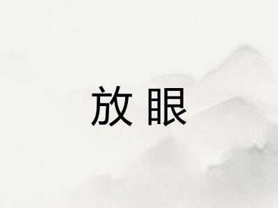 放眼