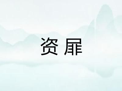 资屝
