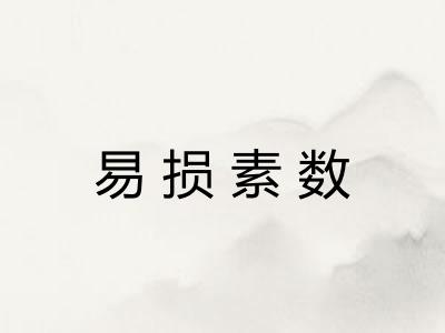 易损素数