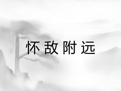 怀敌附远