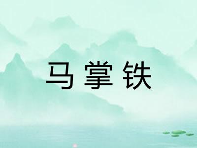 马掌铁