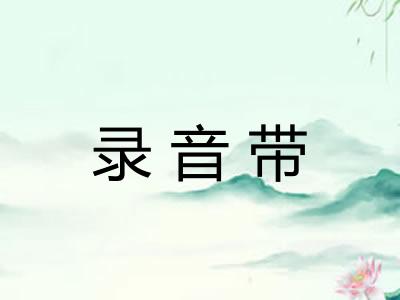 录音带
