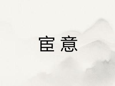 宦意