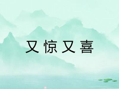 又惊又喜