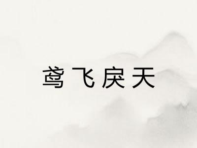 鸢飞戾天