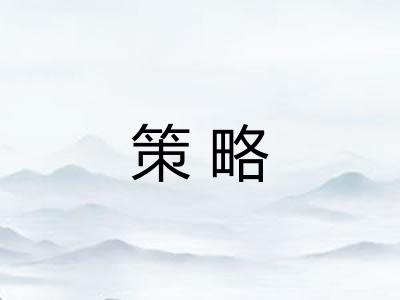 策略