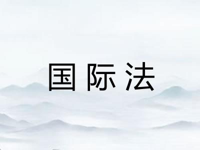 国际法