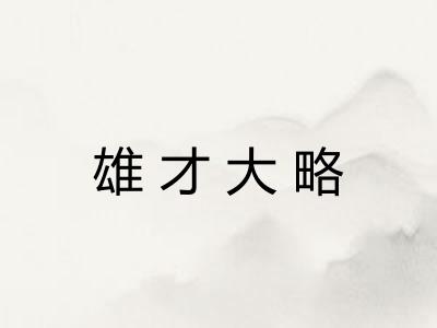 雄才大略