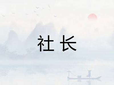 社长
