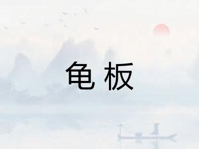 龟板