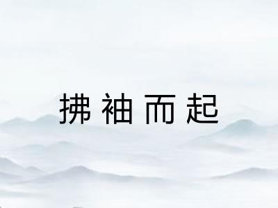 拂袖而起