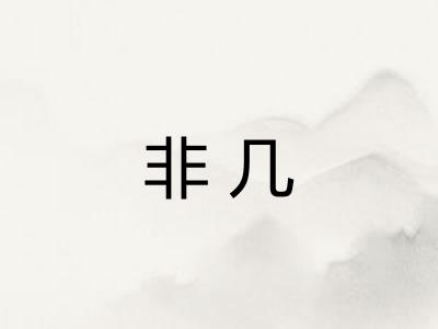 非几