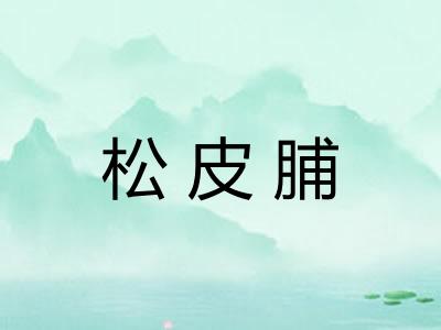 松皮脯