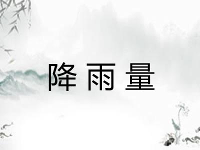 降雨量