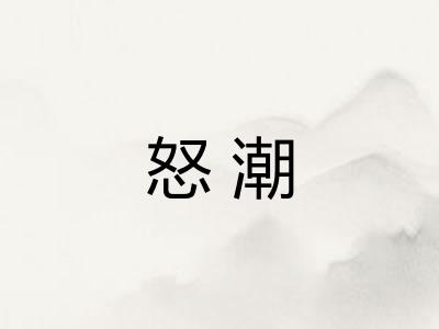 怒潮