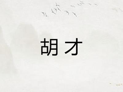 胡才