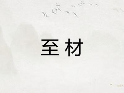 至材