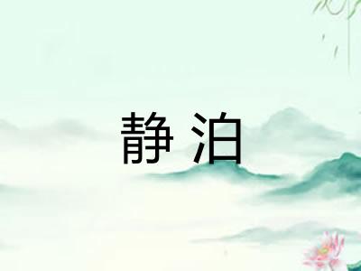 静泊
