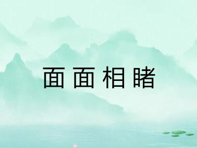 面面相睹