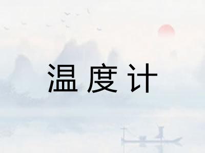 温度计