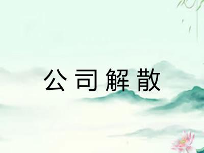 公司解散
