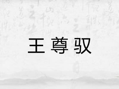 王尊驭